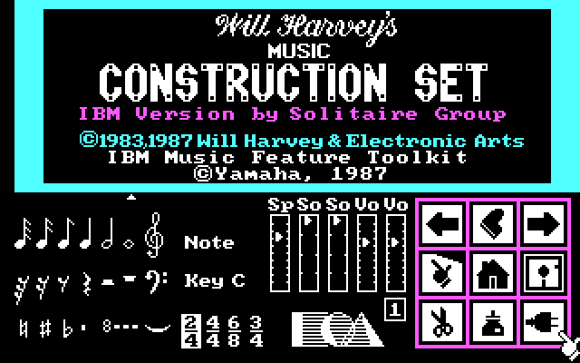 Music Construction Set 1987 - Splash